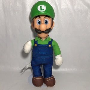 Luigi Super Mario Brothers Movie Plush & Vinyl Toy